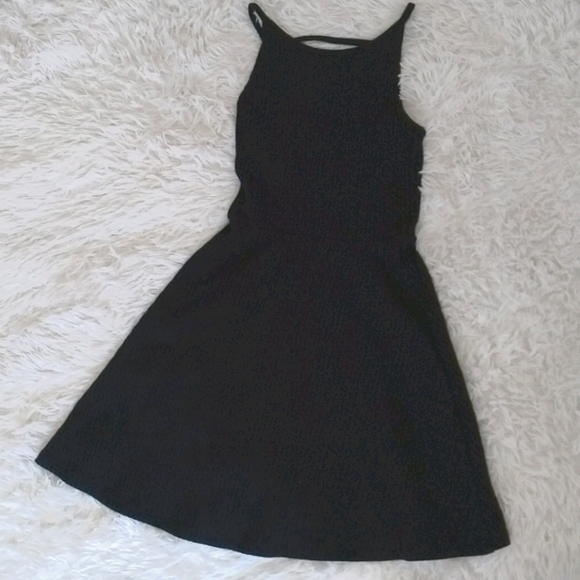 Top Shop Black ribbed dress